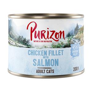 Purizon Adult 6 x 200 g Kattenvoer - Kipfilet met Zalm