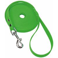 Schecker Biothane Schleppleine mit Handschlaufe, 10 m / 16mm, grün - 