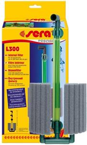 Sera Binnenfilter L 300 voor Aquaria - Efficiënte 300 l/u Filtering, Inclusief 2 Sponzen en Ideaal voor Larven