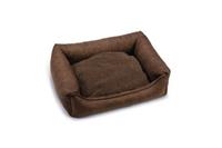 Beeztees memory foam uma - hondenmand - bruin - 80x60x22cm