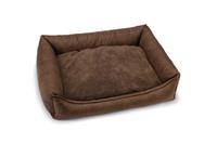 Beeztees memory foam uma - hondenmand - bruin - 100x80x23 cm