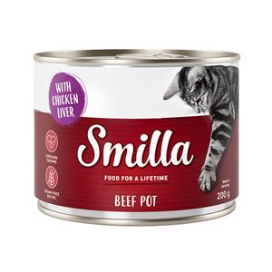 Smilla Rundvlees 6 x 200g Katten - Rund met Kippenlever