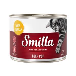 Smilla Rundvlees 6 x 200g Kattenvoer - Rund met Kip