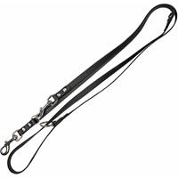 Schecker Biothane Verlängerungsleine 3-fach verstellbar, 2,2 m / 13 mm, schwarz
