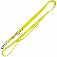 Schecker Biothane Verlängerungsleine 3-fach verstellbar, 2,2 m / 16 mm, gelb