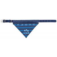 TRIXIE HALSBAND HOND NYLON MET DOEK INDIGO 43-55X2,5 CM