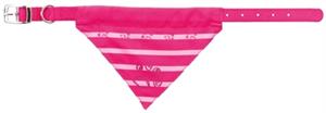 TRIXIE HALSBAND HOND NYLON MET DOEK FUCHSIA 43-55X2,5 CM