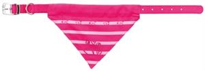 vandermeer TRIXIE HALSBAND HOND NYLON MET DOEK FUCHSIA 43-55X2,5 CM