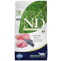 N&D Grain Free Cat Farmina N&D Graanvrij Lam en Bosbessen Adult Kattenvoer - Dubbelpak 2 x 1,5 kg