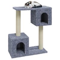 VidaXL Kattenkrabpaal met sisal krabpalen 60 cm lichtgrijs