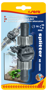 Sera Splitter - Nauwkeurige Waterregulatie Tussenstuk, 16/16/4mm Slangen - Aquarium Toebehoren