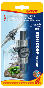 Sera Waterstroom Splitter Tussenstuk - Installatie voor Ø 12/12/4 mm Slangen - Nauwkeurige Waterregulatie