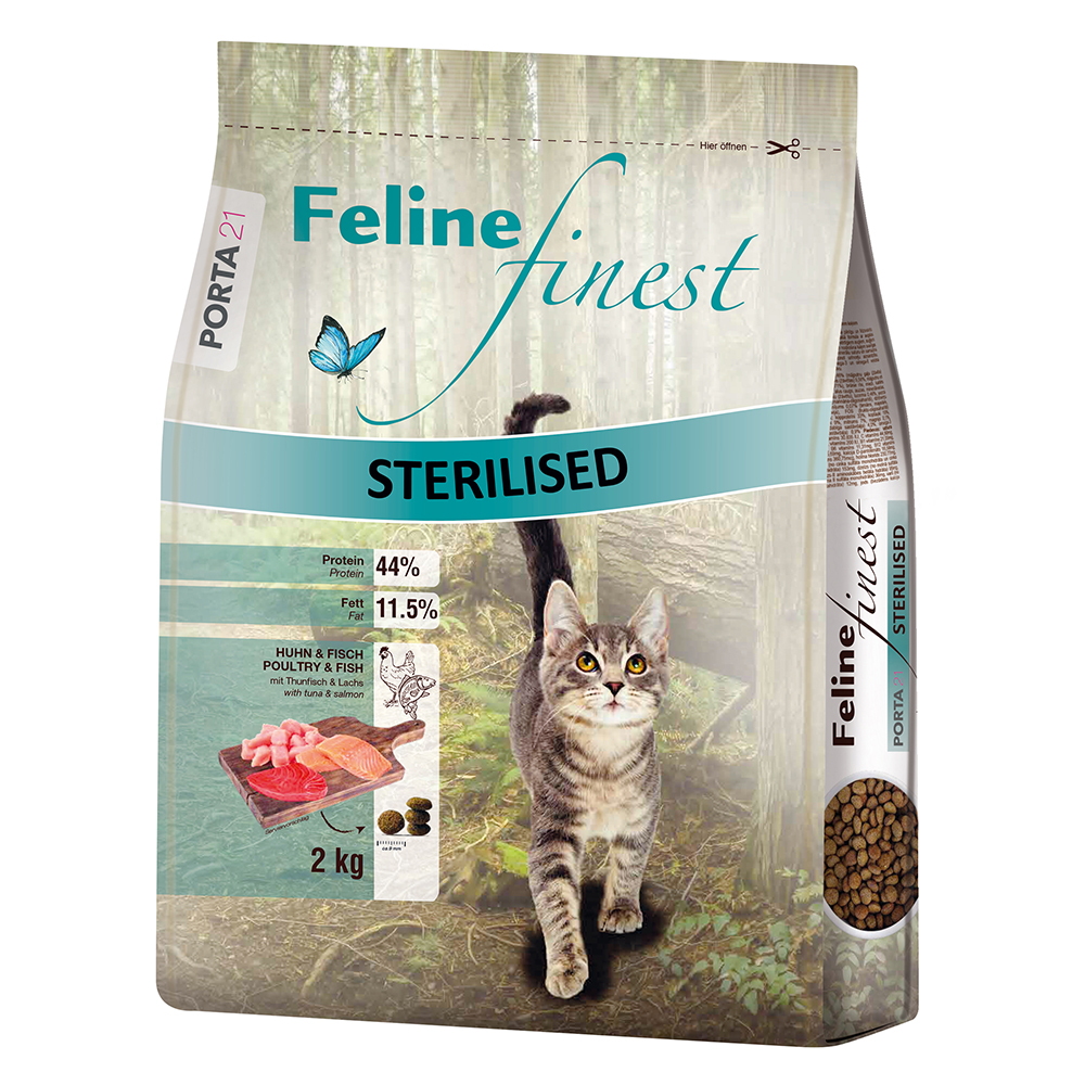 Porta 21 2x2kg Sterilised Kip & Vis Porta Feline Finest Kattenvoer