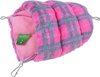 Knaagdier slaapzak pluche roze 25cm Gebr. de Boon - Gebr de boon