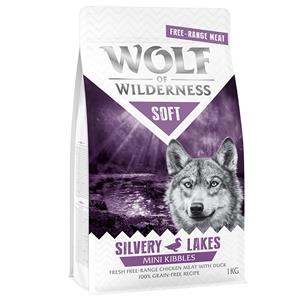 Wolf of Wilderness Mini "Soft - Silvery Lakes" - Scharrelkip & Eend Hondenvoer 5 x 1 kg