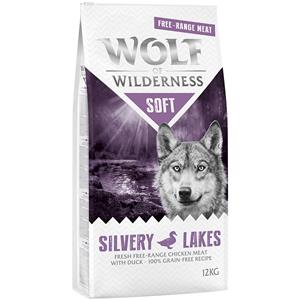 2x12kg Silvery Lakes Scharrelkip & Eend Wolf of Wilderness Soft Hondenvoer