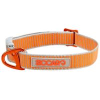 SICCARO Hondenhalsband Sealines, zilver-oranje, Maat: 1