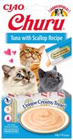 Inaba Churu kat Puree Tonijn met Sint-jakobsschelp - per 12 stuks