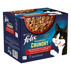 Felix Sensations Crunchy Crumbles 20 x 100 g + 2 x 40 g - met Vlees (20 x 85 g + 2 x 40 g)