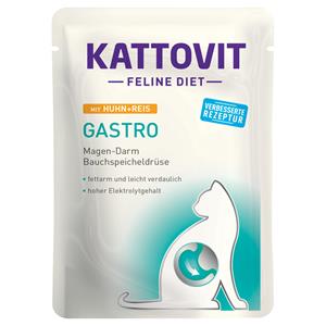 Kattovit Feline Gastro Pouch 24 x 85 g Kattenvoer - Kip & Rijst