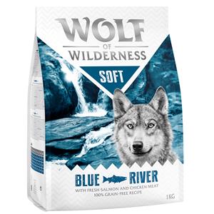 1kg 'Soft Blue River' Zalm Wolf of Wilderness Hondenvoer