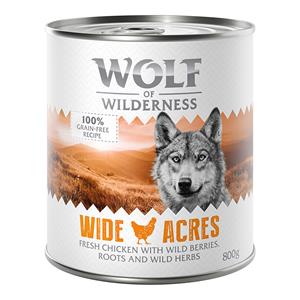 Wolf of Wilderness Voordeelpakket:  24 x 800 g - Wilde Acres - Kip