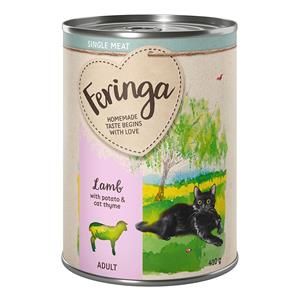 Feringa Single Meat Menu 6 x 410 g Kattenvoer - Lam met Aardappel & Amberkruid