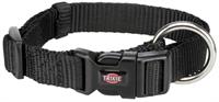 Trixie halsband hond premium zwart 30-45X1,5 CM