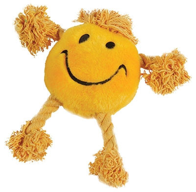 Kauwspeelgoed Smiley 29 X 26 Cm Katoen/pluche Geel