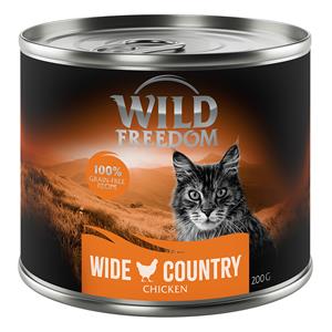 12x200g Adult Wide Country Pure Kip Wild Freedom Kattenvoer