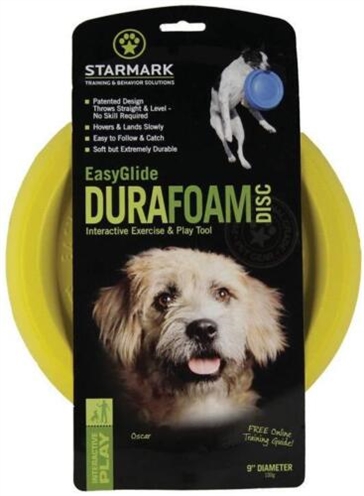 Starmark hondenfrisbee Easy Glide 23 cm neopreen geel