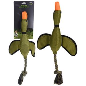 Dog Toy hondenspeelgoed Eend 49 cm nylon groen