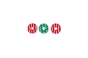 Cupid & Comet Festive Kitty Donuts 3 st