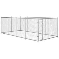 vidaXL Hondenkennel voor buiten 7,6x3,8x1,9 m