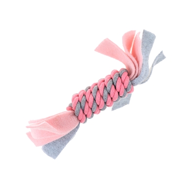 Little Rascals flostouw spoel met fleece roze