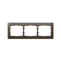 LEGRAND RAHMEN 3-F. DARK BRONZE HORIZ. (771203 GALEA DB) - 
