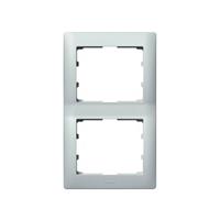 LEGRAND RAHMEN 2-FACH SOFT ALU VERT. (771306 GALEA) - 