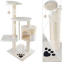 KESSER Â Kratzbaum Katzenbaum Kletterbaum, mit SisalstÃmmen , Stabil , mit HÃ¶hle, SpielbÃlle , Spielsisal & Spielseil , HÃ¶he 112cm , mit vielen