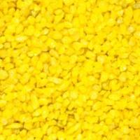 lalashops Aquarium Steentjes 1KG 4-6mm - Gekleurd Granulaat - GEEL - Bodembedekking Grind met Gele Kleur voor in Vissen Aquarium