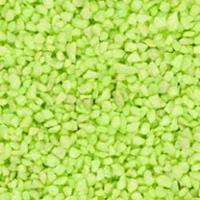 lalashops Aquarium Steentjes 1KG 4-6mm - Gekleurd Granulaat - APPEL GROEN / LIME - Bodembedekking Grind met Groene Kleur voor in Vissen Aquarium