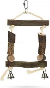 Beeztees Tomi Schommel - Vogelspeelgoed - Hout - 31 cm