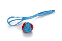 Beeztees werper+splashbal - hondenspeelgoed - blauw - 40x7x7 cm