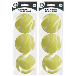 DID 6x stuks speelgoed tennisballen voor honden 6 cm -