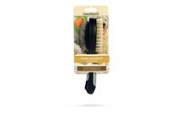 Beeztees Combi Borstel - Hondenverzorging - Zwart"Grijs - Groot - 22,5 cm