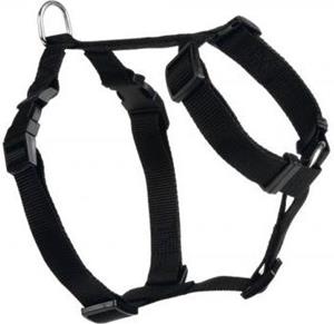 Beeztees Wandel- en Autogordel - Hond - Nylon - Zwart - 40-65 cm