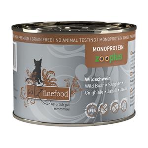 Catz Finefood monoprotein zooplus 6 x 200 g Kattenvoer - Wild Zwijn