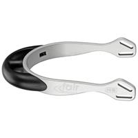 Sprenger fairRider Sporen Aluminium schwarz dick abgerundet > silber