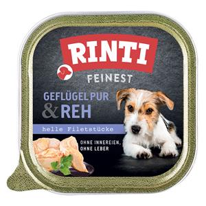 RINTI Fijnste 11 x 150 g Hondenvoer - Puur gevogelte en wild