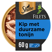 Sheba Filets In Saus 60 g - Kattenvoer - Tonijn&Kip