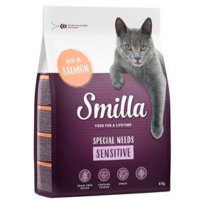 Smilla Adult Sensitive Graanvrij Zalm Kattenvoer - Dubbelpak: 2 x 4 kg